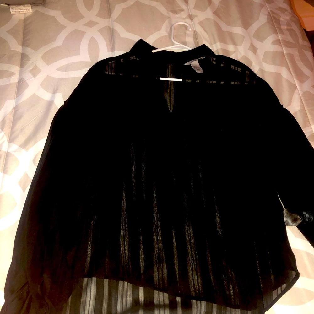 Black blouse very stylish for work or a night out